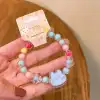 2024 Trendy children's jewelry, small rings, white jade Bodhi prayer beads, children's toys, papap ruler accessories, children's accessories, fun and fashionable new bracelets, children's 2024 trend Item Picture